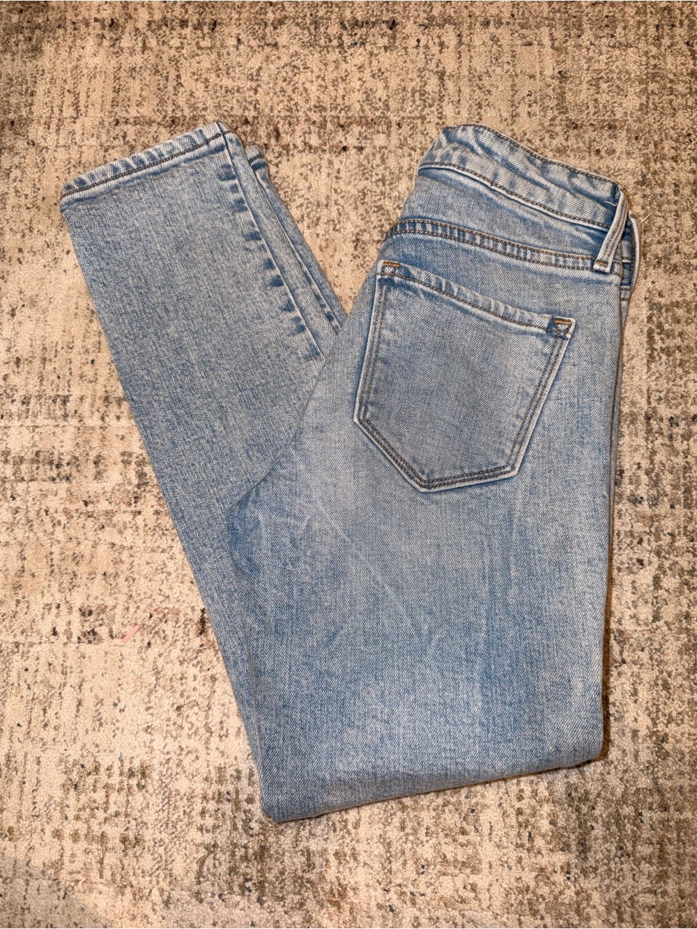 Old Navy Light Wash Power Straight High Rise Jeans